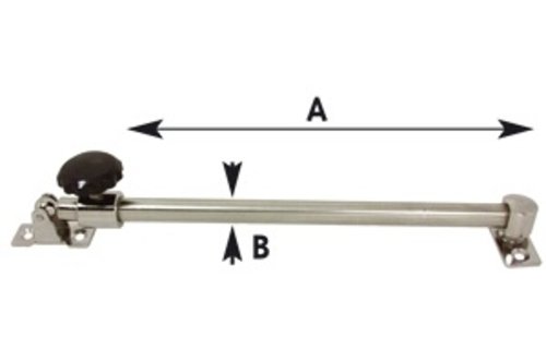 Allpa RVS Luikuitzetter  telescopisch  A-min 300mm / A-max 430mm  B=13mm