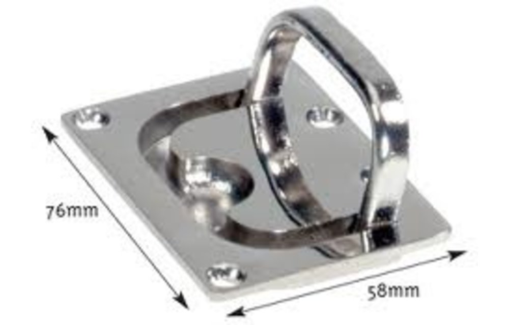Allpa RVS Luikring 76x58mm