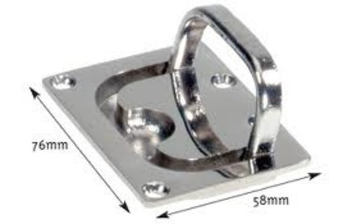 Allpa RVS Luikring  76x58mm