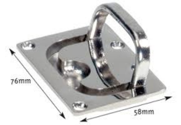 Allpa RVS Luikring  76x58mm