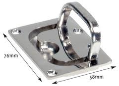 Allpa RVS Luikring  76x58mm