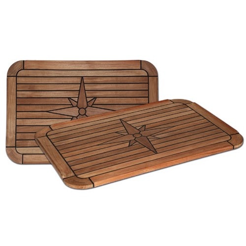 Los Teak tafelblad - Soft Square