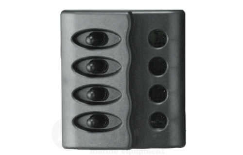 Allpa Kunststof schakelpaneel  12V met LED-indicators