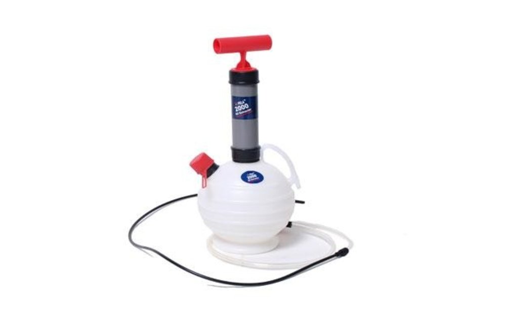 Olie- & Vloeistofafzuigpomp 6l met slang & container (bol)