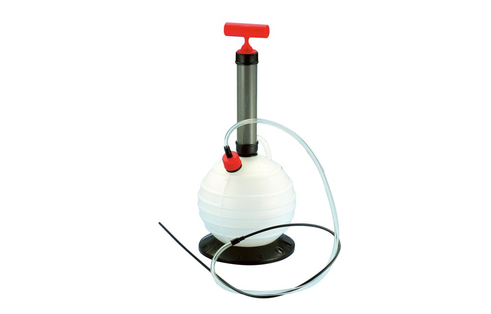 Olie- & Vloeistofafzuigpomp 6l met slang & container (bol)