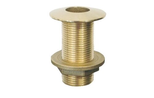 Huiddoorvoer messing voor de boot