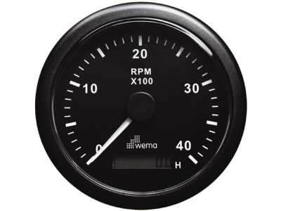 Toerenteller 8000 r/pm | Zwart