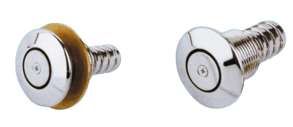 Allpa Ontluchtingsnippel messing verchroomd Ø16mm recht