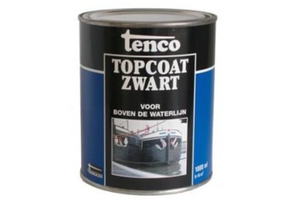 Tenco topcoat zwart