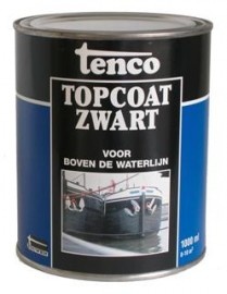 Tenco topcoat zwart