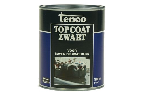 Tenco topcoat zwart