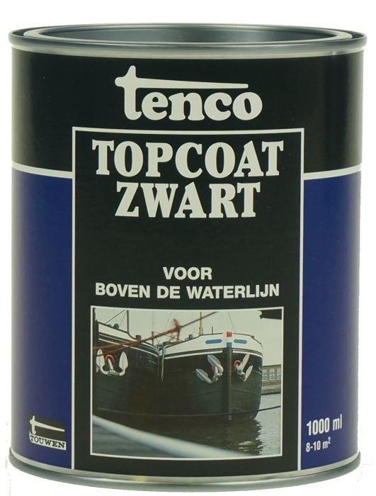 Tenco topcoat zwart