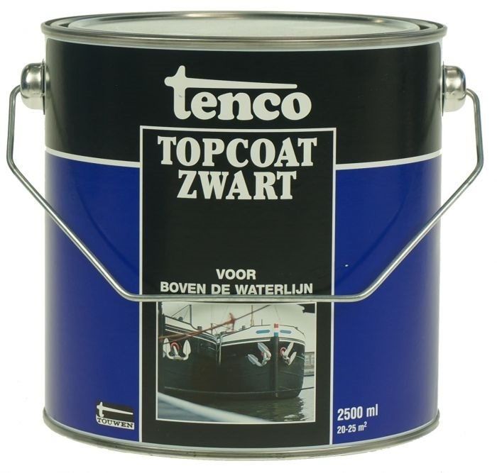 Tenco topcoat zwart