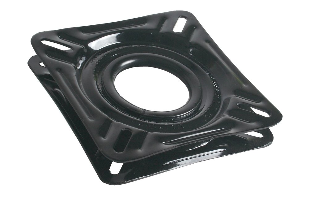 Allpa Gelakt stalen draaiplateau zonder lock  zwart