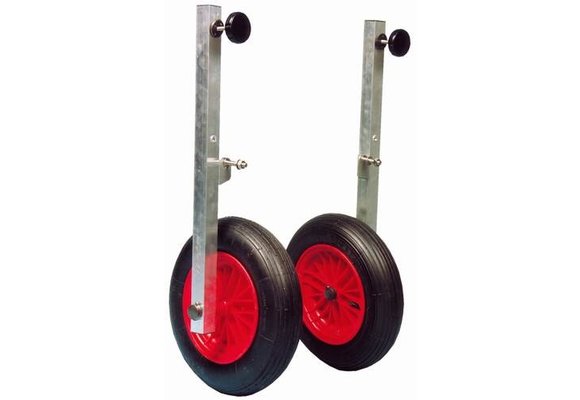 Allpa RVS transportwielenset voor rubberboot  type Ibis  afneembaar