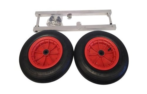Allpa RVS transportwielenset voor rubberboot  type Ibis  afneembaar