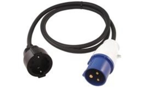 Verlengkabel – Euro contrastekker