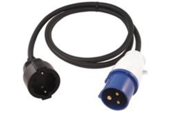 Verlengkabel – Euro contrastekker