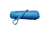 Ankerlijn met oog | Blauw