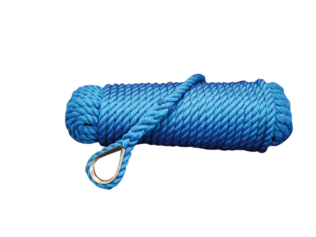 Ankerlijn met oog | Blauw