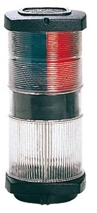 Allpa positielantaarn  3-kleuren & ankerlicht  12V / 1x10W & 1x 25W  2x 112 5º / 1x 135º & 1x 360º