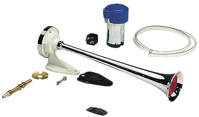 Allpa Plastic verchroomde scheepshoorn met compressor 12 Volt