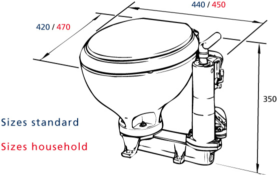 RM69 Handtoilet | grote pot 103.W