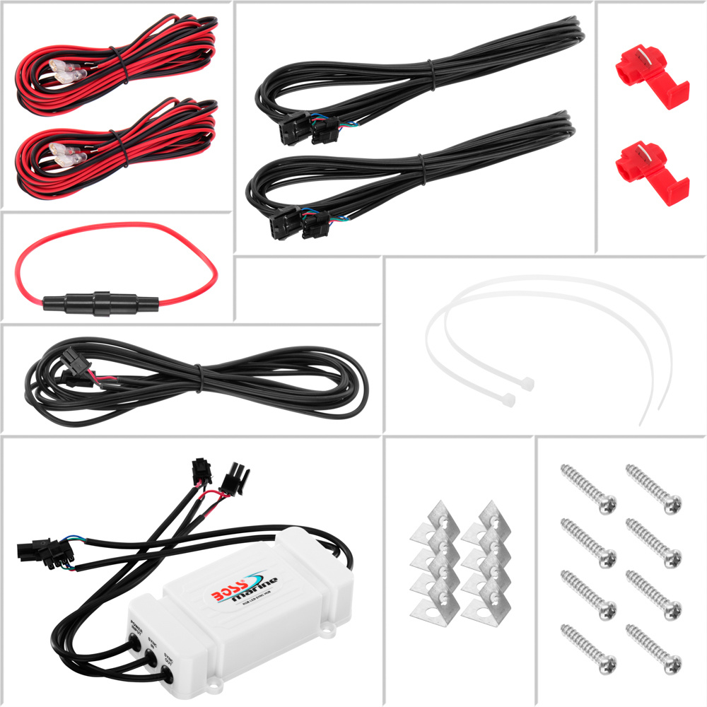 Boss Marine Waterbestendige luidsprekers MRGB65 met LED verlichting