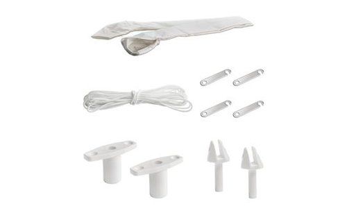 Bimini Top 3 arms zwart - 185 cm breed - 115 cm hoog