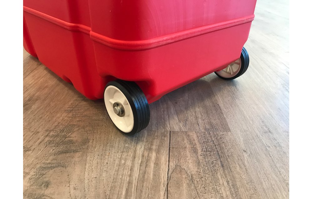 45 liter mobiele brandstoftank met wielen