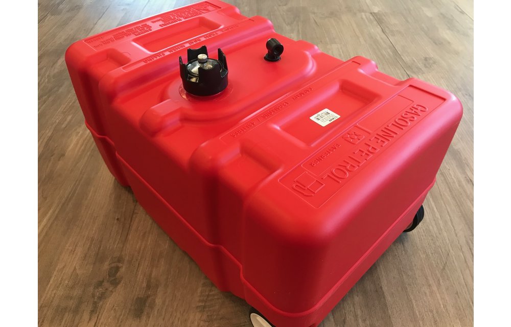 45 liter mobiele brandstoftank met wielen