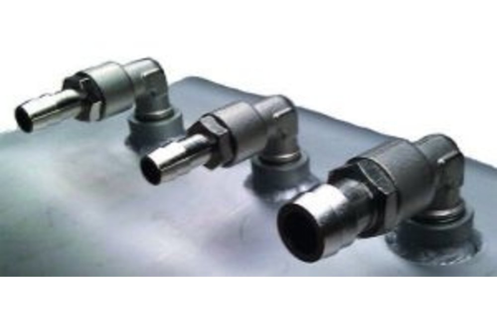 Allpa Brandstoftank RVS 50l 700x200x350mm met gelaste fittings