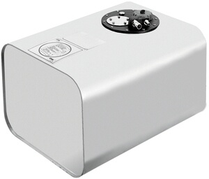 Allpa Brandstoftank RVS 120l  1200x350x280mm met flensplaat