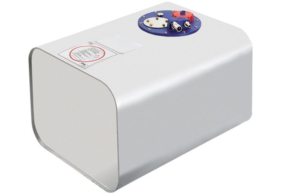 Allpa Brandstoftank RVS 32l  600x350x170mm met flensplaat