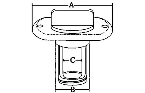 Allpa RVS loosplug met inschroefbare RVS plug