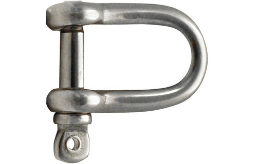 D sluiting - Oogbout kort RVS