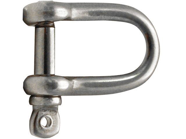 D sluiting - Oogbout kort RVS