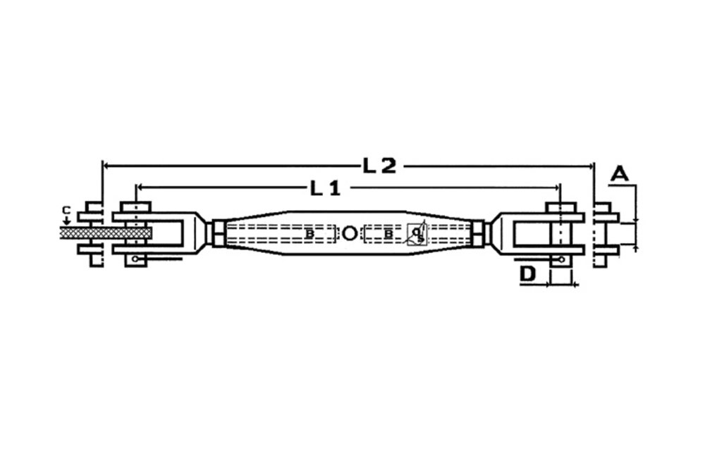 OS RVS spanners gaffel - gaffel