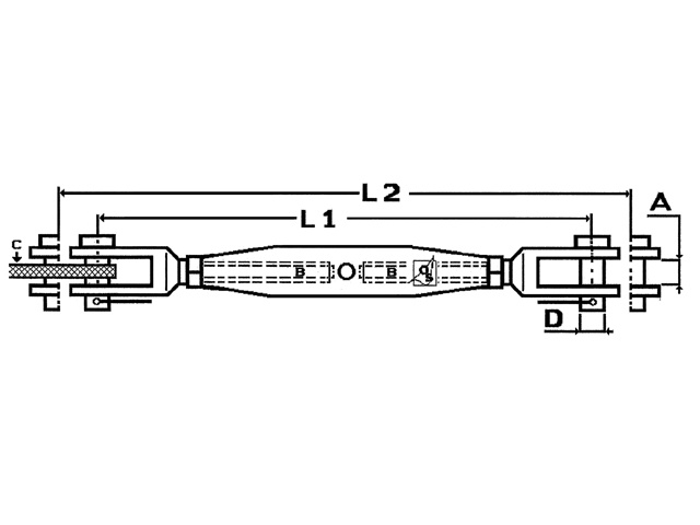 OS RVS spanners gaffel - gaffel