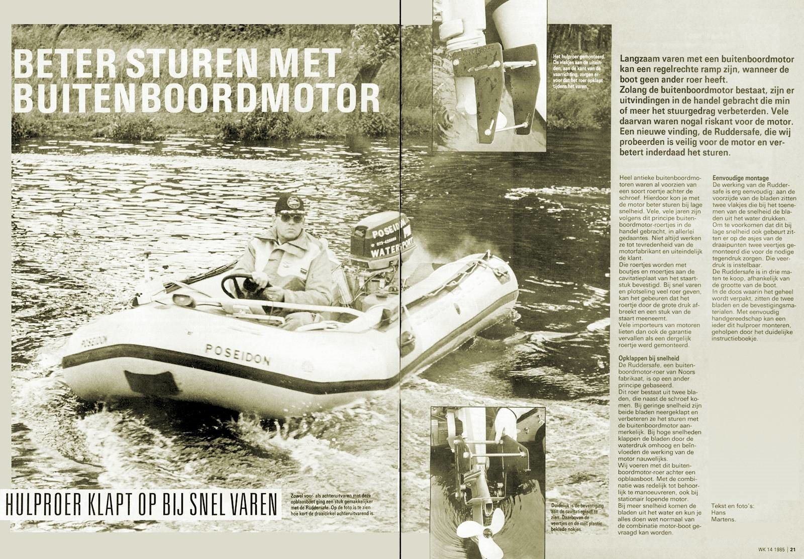 Ruddersafe type 4 - boten VANAF 8,5 m. Volvo Penta