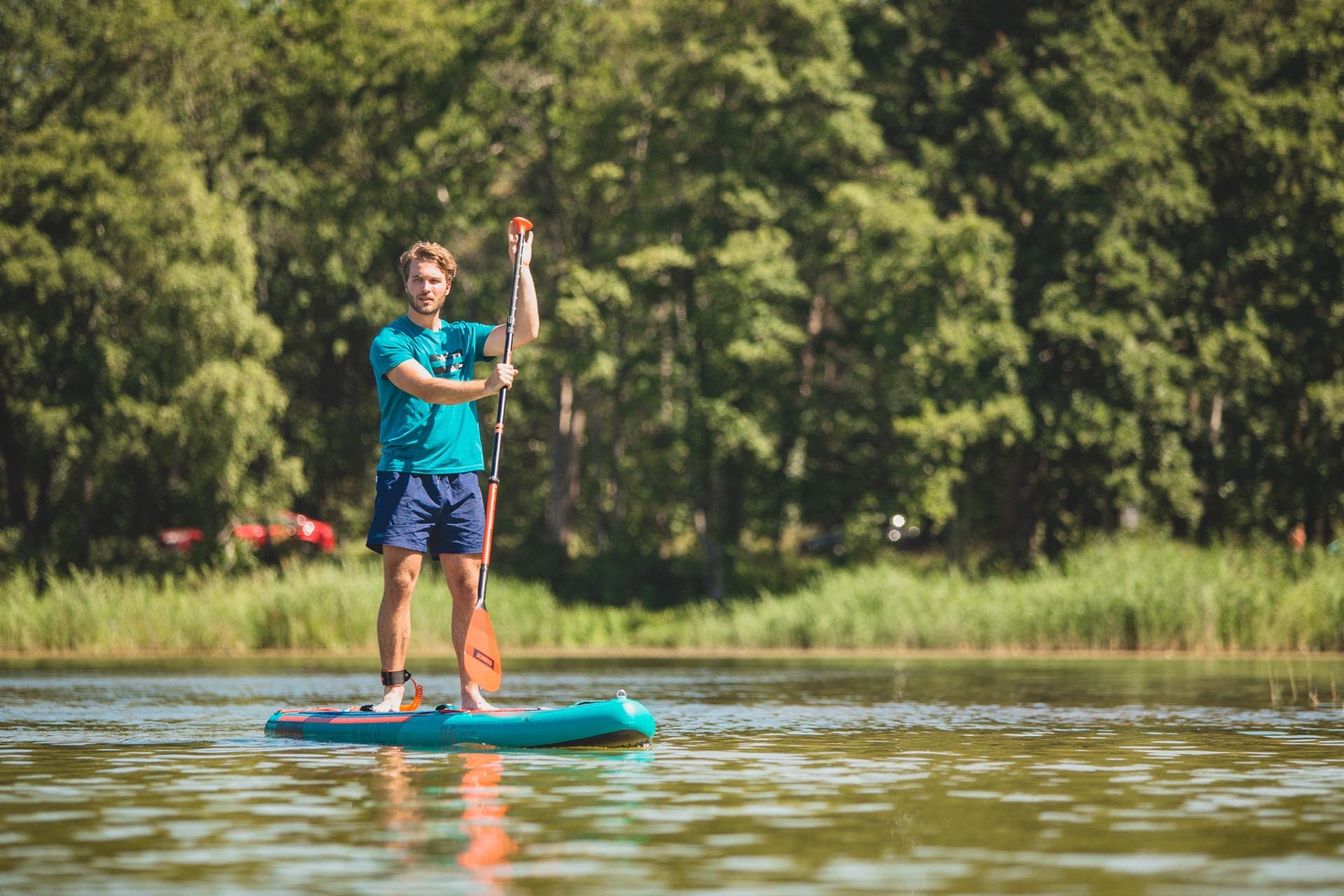 Jobe Glasvezel SUP Peddel | Oranje Driedelig