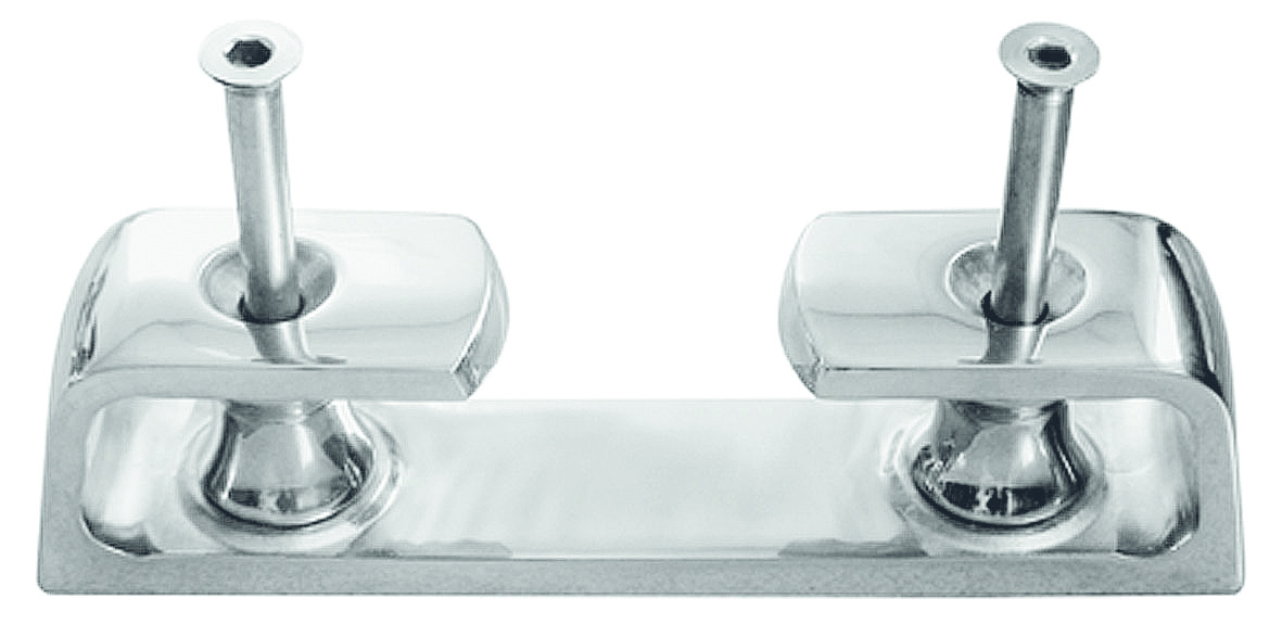 Allpa RVS Verhaalklamp met geleiderollen  afm. 45x260x57mm  Lijn Ø24-30mm