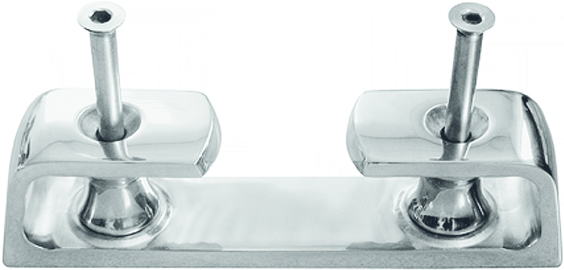 Allpa RVS Verhaalklamp met geleiderollen afm. 45x260x57mm Lijn Ø24-30mm