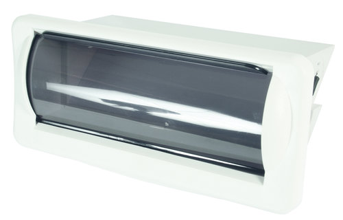 Allpa Kunststof radioklep met inschuivende klep  inclusief pakking  wit