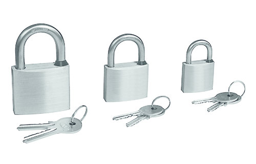 Allpa RVS Hangslot met RVS beugel  afmetingen 40x33mm