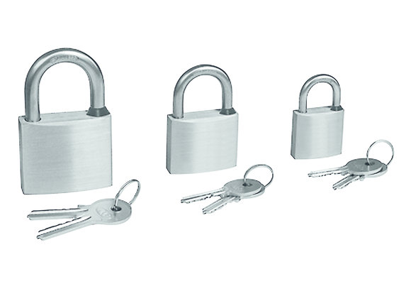 Allpa RVS Hangslot met RVS beugel  afmetingen 40x33mm