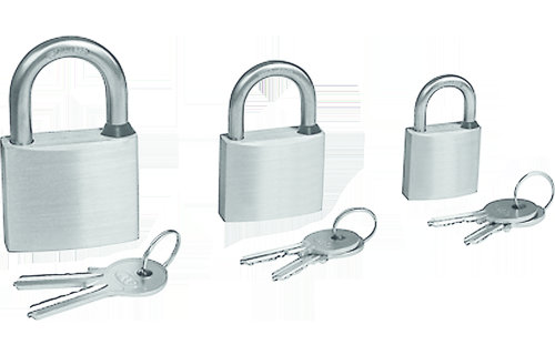 Allpa RVS Hangslot met RVS beugel  afmetingen 40x33mm