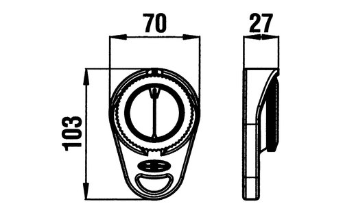 Allpa Kompas model Adventure schotkompas  12V  roos Ø80mm / 5º  met clinometer