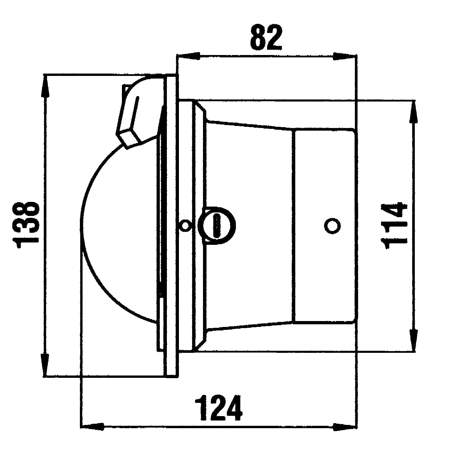 Allpa Kompas model 'eXtreme'  2-3/4 beugelkompas  12V  roos Ø70mm / 5º