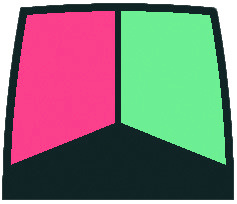 Hella Serie 2984 2-kleurenlantaarn  12V / 2x 25W  2x 112,5°